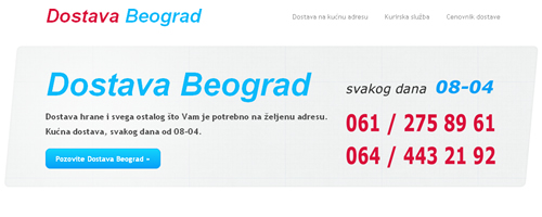 Dostava Beograd, dostava na kućnu adresu, Beograd